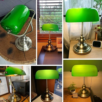 BEST SMALL BRASS BANKERS LAMP