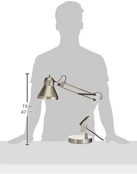 BEST SWING ARM BRUSHED NICKEL DESK LAMP