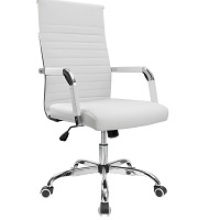 BEST WITH BACK SUPPORT WHITE LEATHER EXECUTIVE CHAIR Summary
