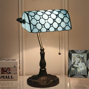 Bankers Lamp 10 Inches Tiffany Style