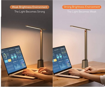 Baseus LED Desk Lamp, Auto-Dimming Table