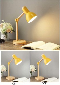 FULCLOUD Wooden LED Table Lamp