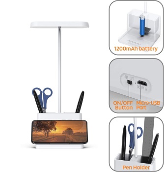 LED Desk Lamp with Pen Holder, AXX