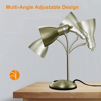 LEPOWER Metal Desk Lamp, Adjustable