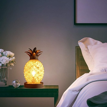 Mercury Glass Pineapple Lamp