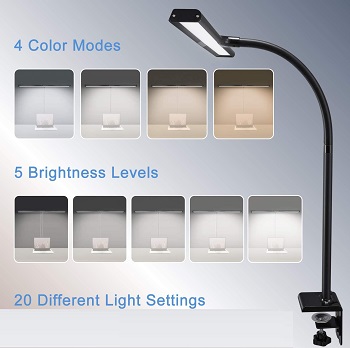 PHIVE LED Desk Lamp, Architect Clamp