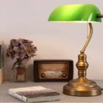 brass bankers lamp