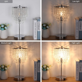 grandview Touch Control Crystal Table Lamp