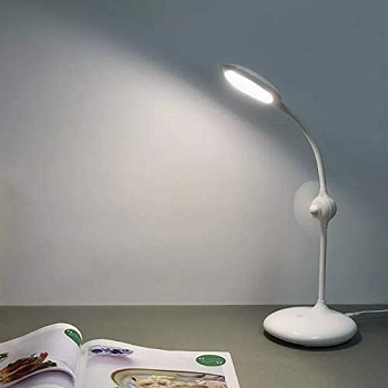 storl LED Desk Lamp with Fan Reading Light