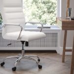 white-leather-executive-chair
