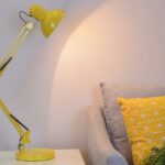 yellow desk lamp