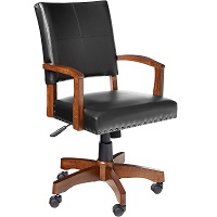 BEST BLACK WOOD LEATHER OFFICE CHAIR Summary