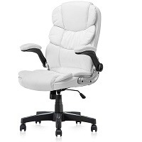 BEST ERGONOMIC WHITE LEATHER DESK CHAIR WITH ARMS Summary