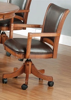 BEST ERGONOMIC WOOD AND LEATHER DESK CHAIR