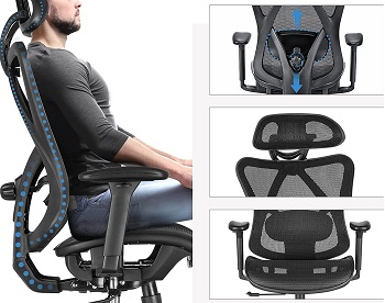 BEST EXECUTIVE CHAIR WITH ADJUSTABLE LUMBAR SUPPORT