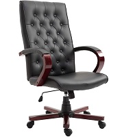 BEST EXECUTIVE WOOD AND LEATHER DESK CHAIR Summary