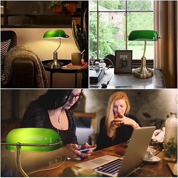 BEST GREEN GLASS DESK LAMP