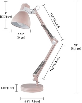 BEST SWING ARM INCANDESCENT DESK LAMP