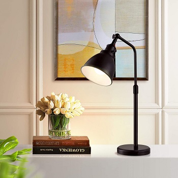 Black Marble Desk Lamp, 17.7