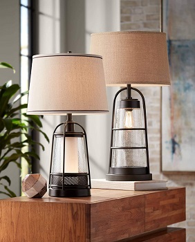 FRANKLIN Farmhouse Industrial Table Lamp with