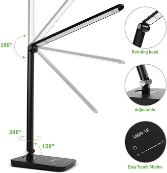 LE Dimmable LED Desk Lamp