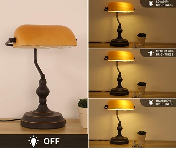 Liylan Banker’s Lamp, Vintage Desk lamp