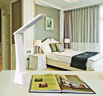 Rechargeable Table Lamp, Battery Operated LED Modern Desk Lamp