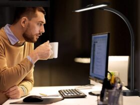 overhead desk lamp