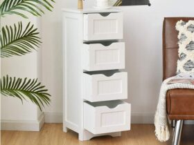 4 drawer wood file cabinet
