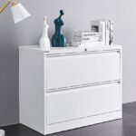 white lateral file cabinet