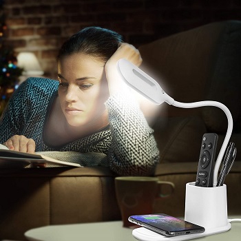 Aduro U-Light LED Desk Lamp with Wireless Charger Dimmable REVIW