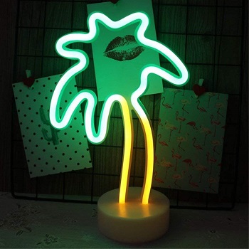 ENUOLI Coconut Palm tree Neon Signs LED REVIEW