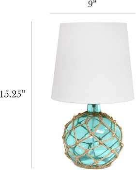 Elegant Designs LT1050-AQU Nautical Table Lampp
