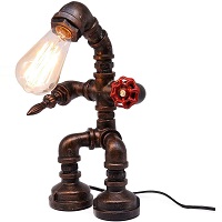Frideko Steampunk Lamp - Retro Lamp, Industrial Antique Iron Metal picks