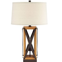 Gaines Farmhouse Style Table Lamp with Nightlight LED PICKS