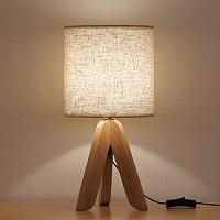 HAITRAL Small Bedside Table Lamp tripod lamp picks
