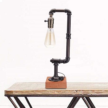 LXDZXY Table Lamps,Vintage E27 Bulb Industrial Pipe review