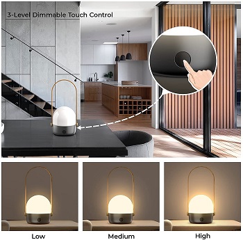 Luxmann Cordless Table Lamps Portable LED T review