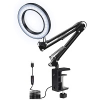 NEWACALOX Magnifier Desk Lamp Dimmable picks