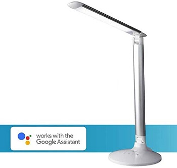 OttLite Command LED Desk Lamp with Voice Assist-white