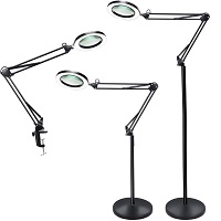 Psiven Magnifying Glass Floor Lamp, Dimmable picks