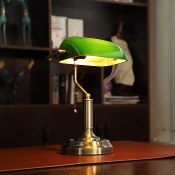 TORCHSTAR Green Bankers Lamp, UL Listed, Antique Desk review
