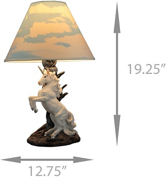 White Rearing Unicorn Table Lamp review
