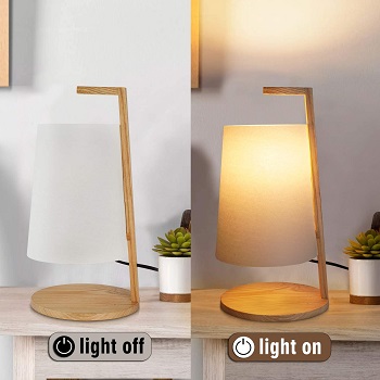 Wood Table Lamp, Imego Modern Bedside