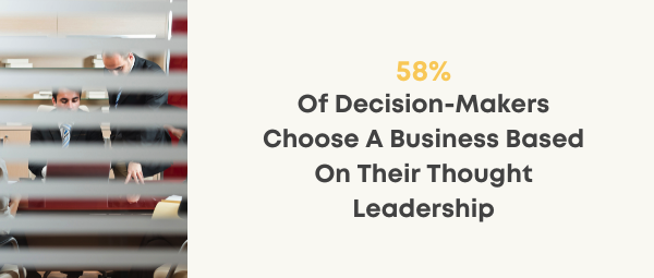 business thought leadership statistics chart