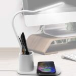 desk lamp with pencil holder