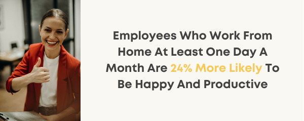employees working from home are more productive and happy chart