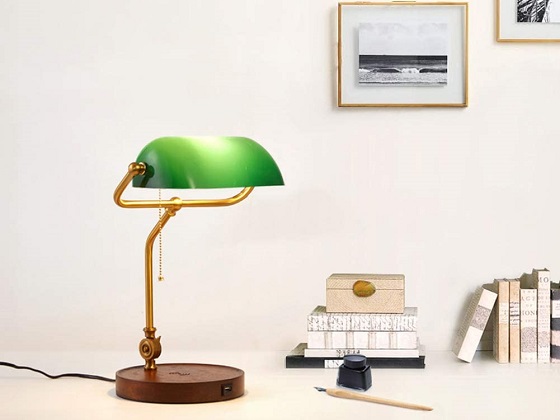 green library lamp