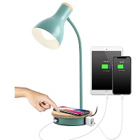 lalisu Metal Desk Lamp Wireless Charging Table picks