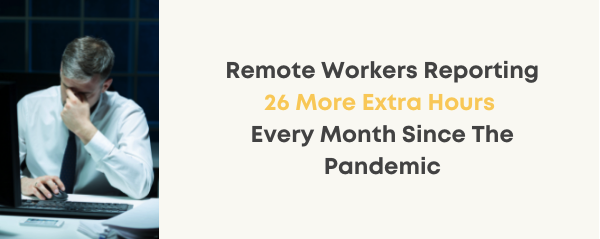 remote workers working longer since the pandemic chart